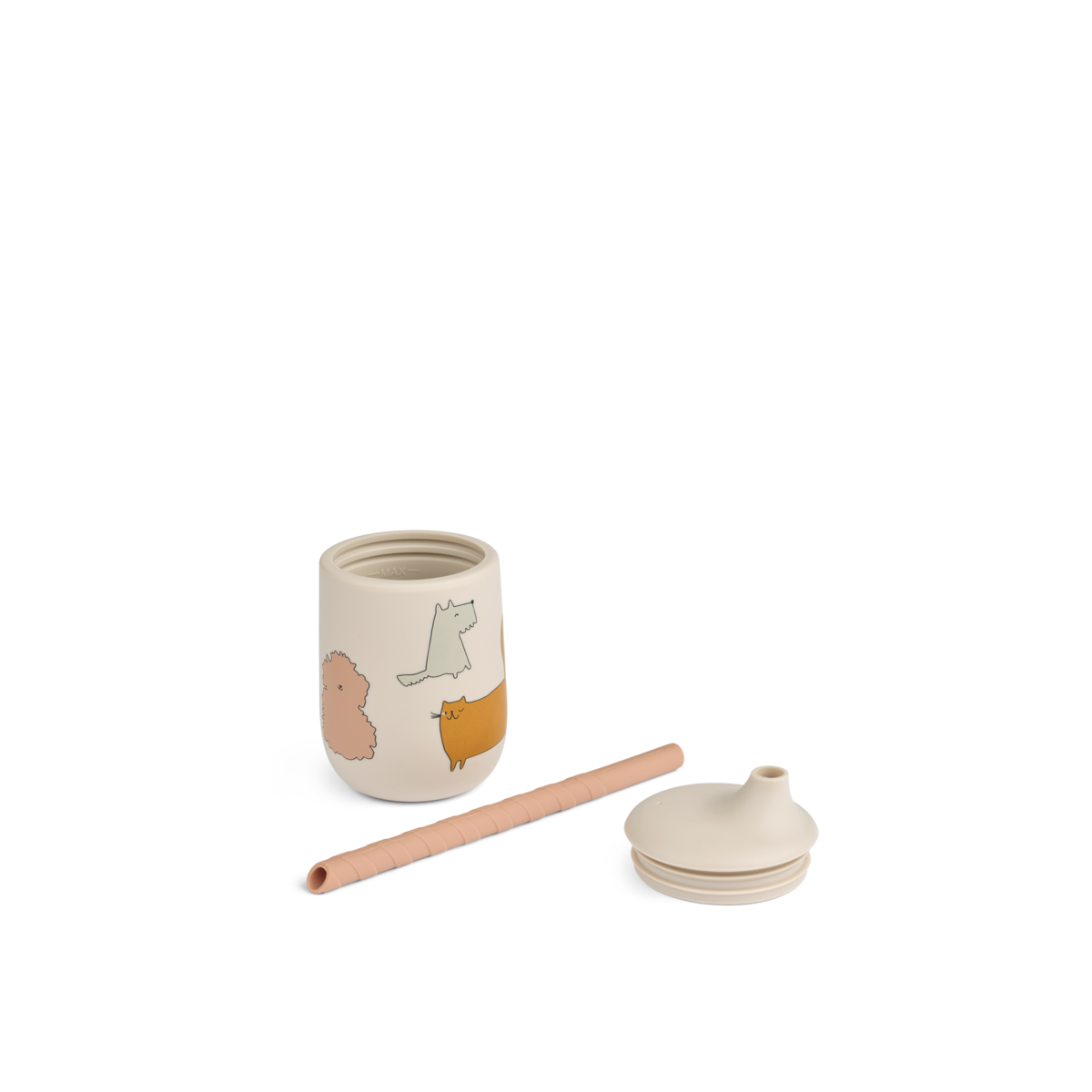 Copo com palhinha Ellis Cats and Dogs, Liewood