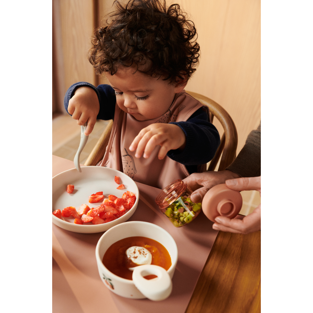 Bebe Shell Copos reutilizáveis comida para bebé Peach/Sea Shell, Liewood – Pitusca ...