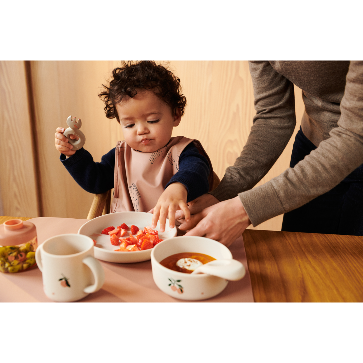 Bebe Shell Copos reutilizáveis comida para bebé Peach/Sea Shell, Liewood – Pitusca ...