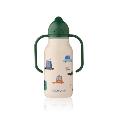 Garrafa Térmica de Asa Dupla Kimmie Cars 250 ml, Liewood