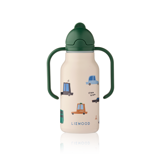 Garrafa Térmica de Asa Dupla Kimmie Cars 250 ml, Liewood