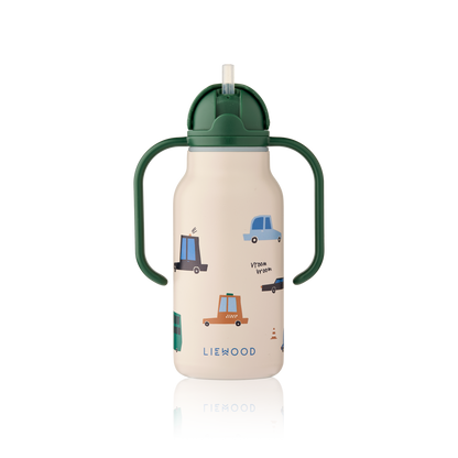 Garrafa Térmica de Asa Dupla Kimmie Cars 250 ml, Liewood