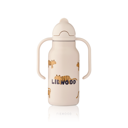 Garrafa Térmica de Asa Dupla Kimmie Tiger / Sandy 250 ml, Liewood