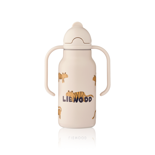 Garrafa Térmica de Asa Dupla Kimmie Tiger / Sandy 250 ml, Liewood