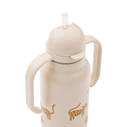 Garrafa Térmica de Asa Dupla Kimmie Tiger / Sandy 250 ml, Liewood