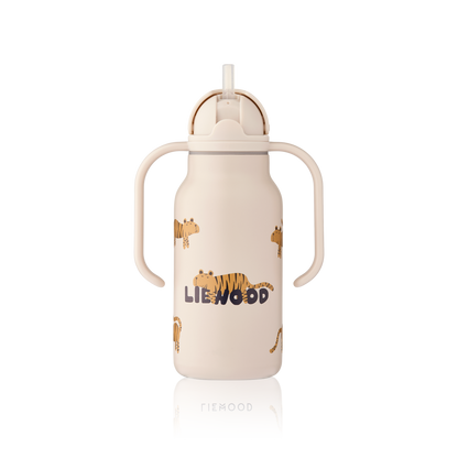 Garrafa Térmica de Asa Dupla Kimmie Tiger / Sandy 250 ml, Liewood