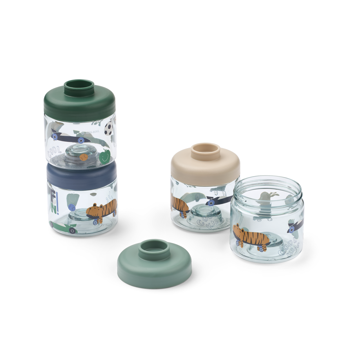 Copos reutilizáveis comida para Bebé Beach Blue, Liewood