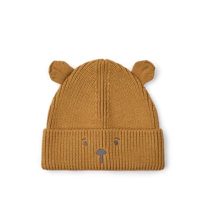 Gorro Gina Bordado Urso, Golden Caramel