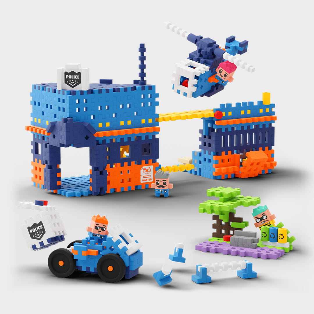 Marioinex Mini Waffle, City Police Station 280