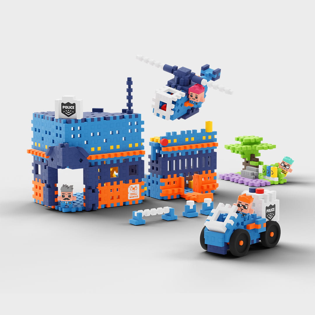 Marioinex Mini Waffle, City Police Station 280