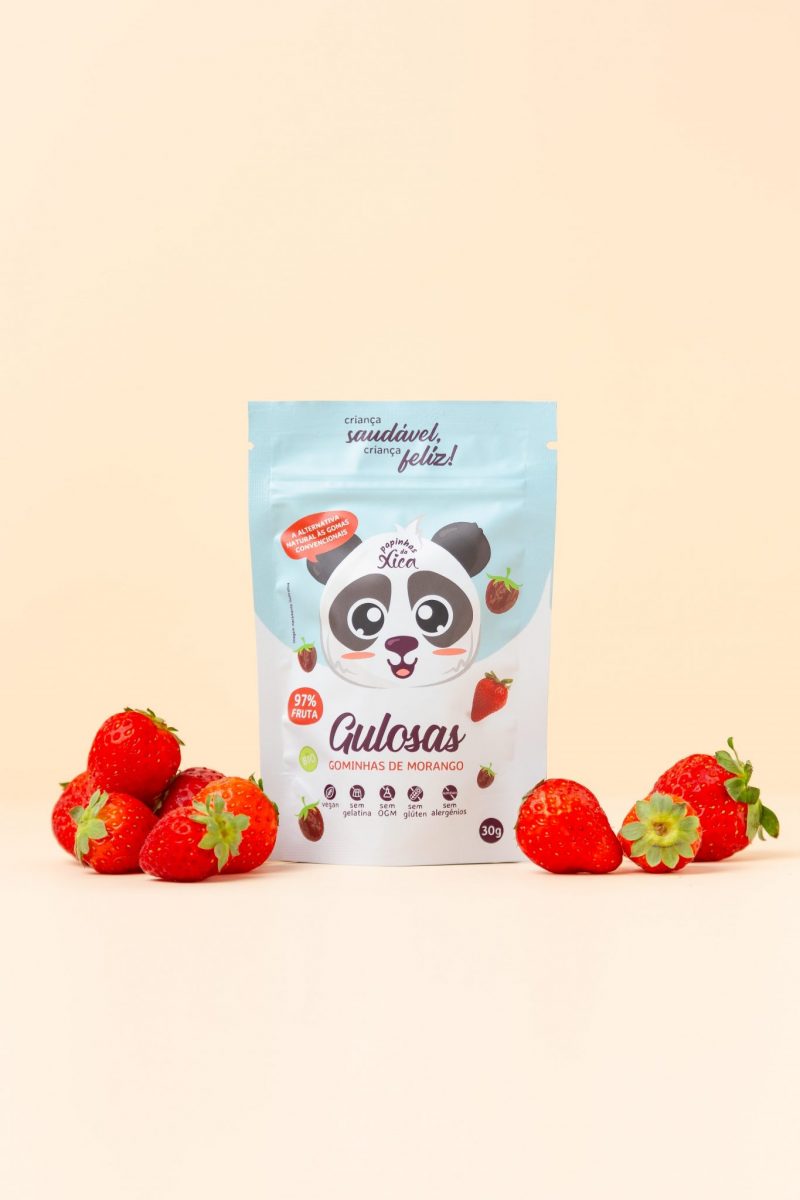 Gomas saudáveis de morango