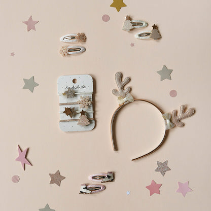 Ganchos com brilhantes Snowflake, Rockahula