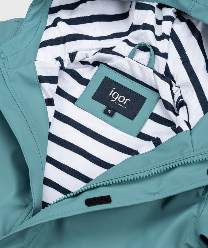 Casaco Impermeável Igor Euri, Turquesa