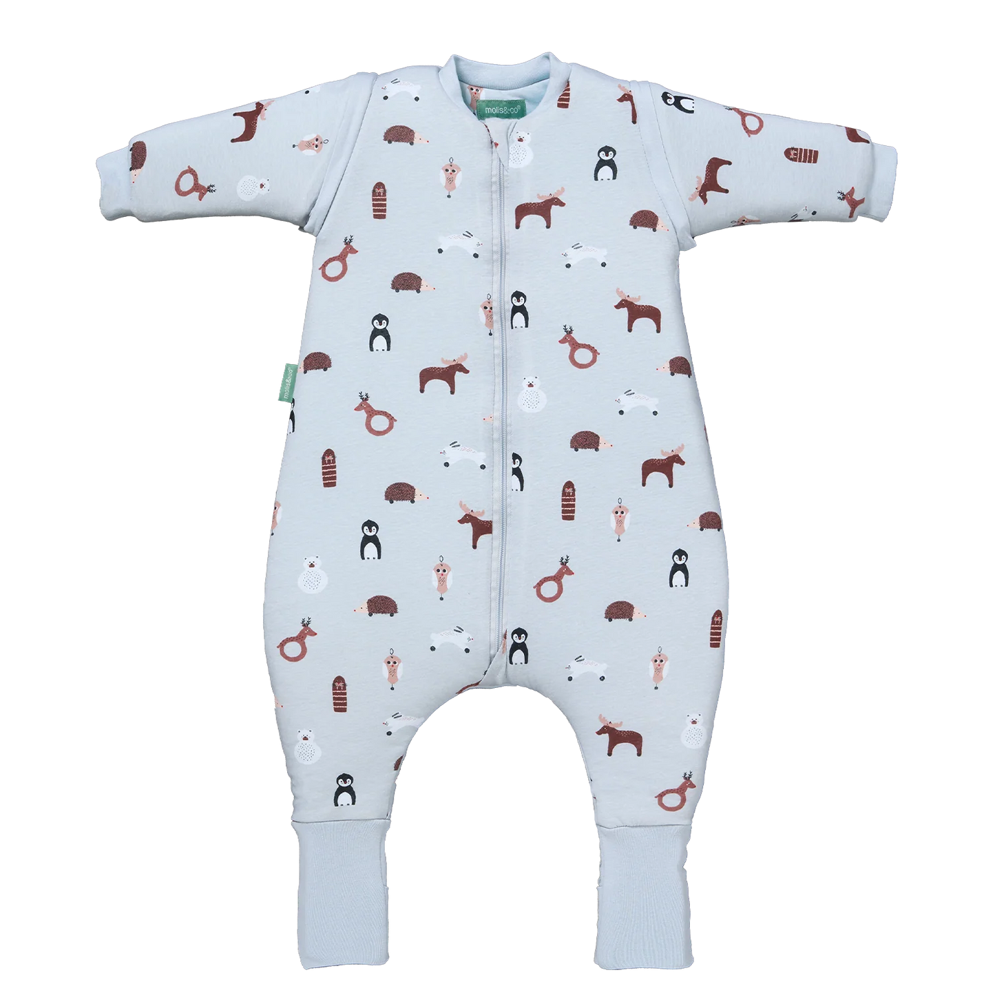 Saco de Dormir com mangas e meias antiderrapantes Winter Animals TOG 2.5, Molis & Co