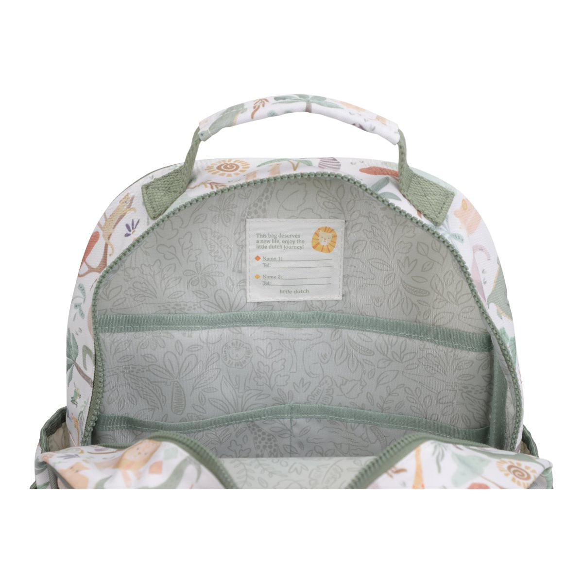 Mochila Branco 35 cm, Safari Friends