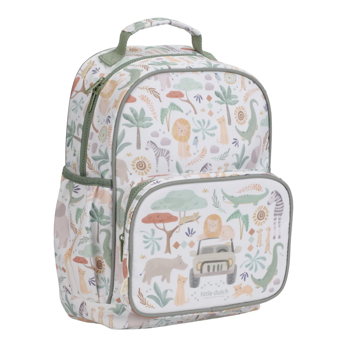 Mochila Branco 35 cm, Safari Friends