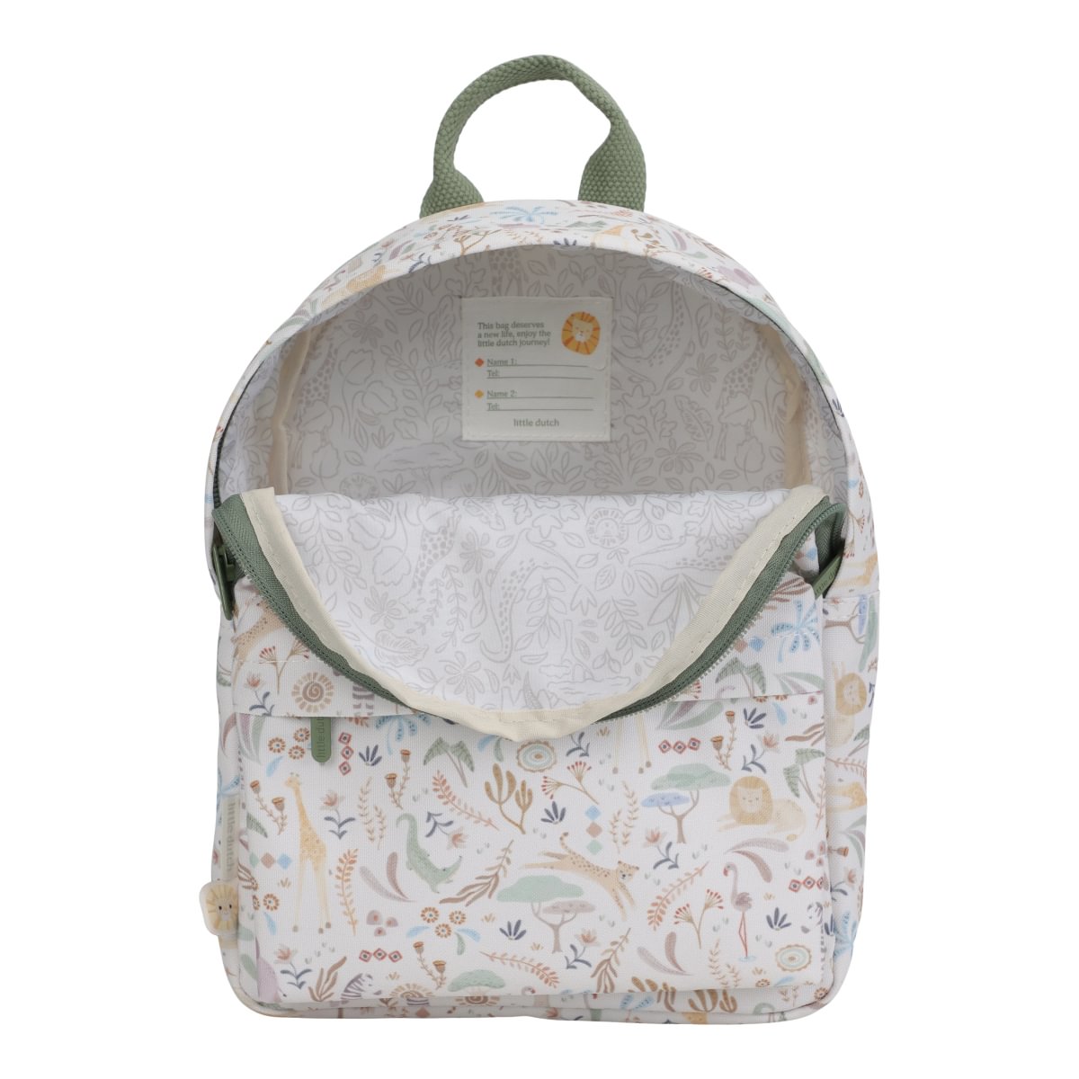 Mochila Branco 20 cm, Safari Friends