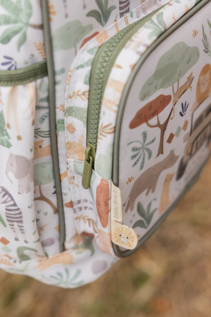 Mochila Branco 35 cm, Safari Friends