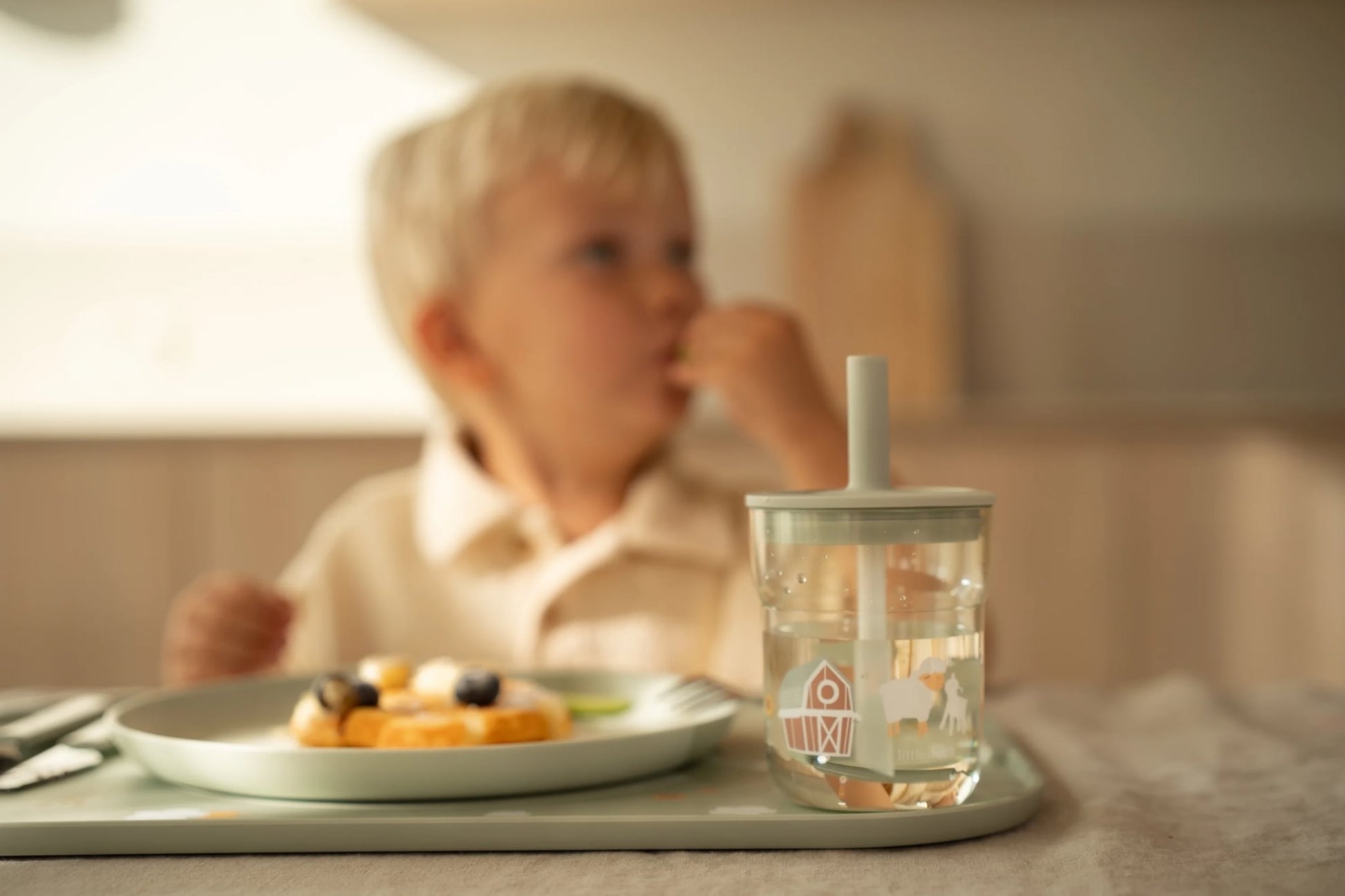 Little Dutch - Copo de Criança Mio com palhinha 250ml, Little Farm