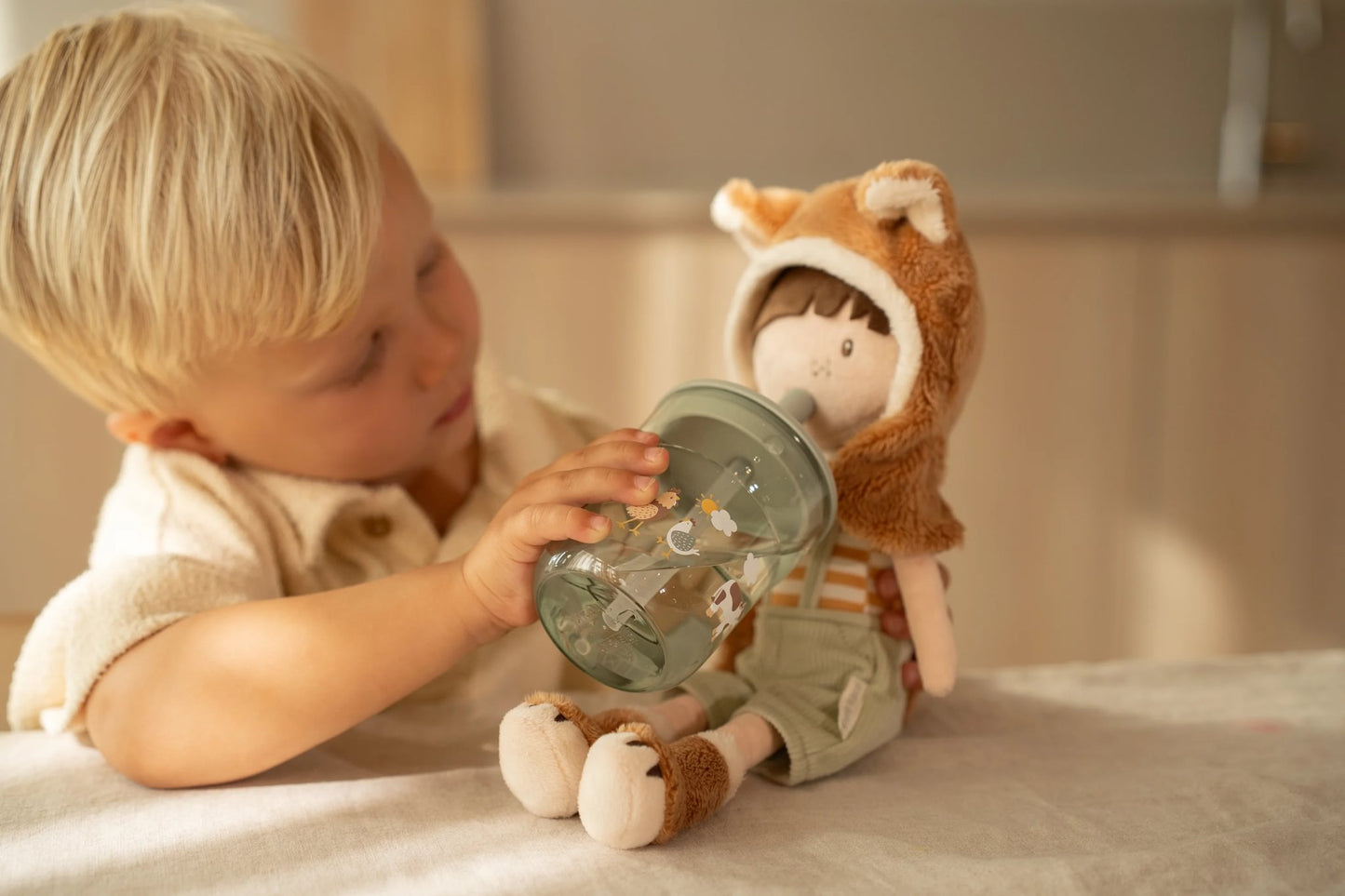 Little Dutch - Copo de Criança Mio com palhinha 250ml, Little Farm