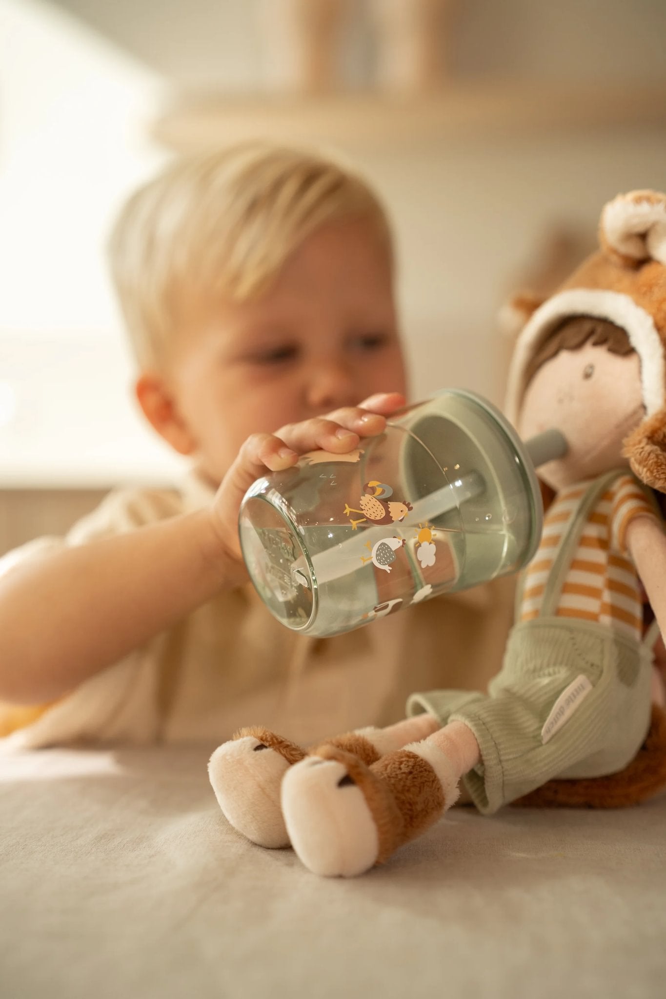 Little Dutch - Copo de Criança Mio com palhinha 250ml, Little Farm