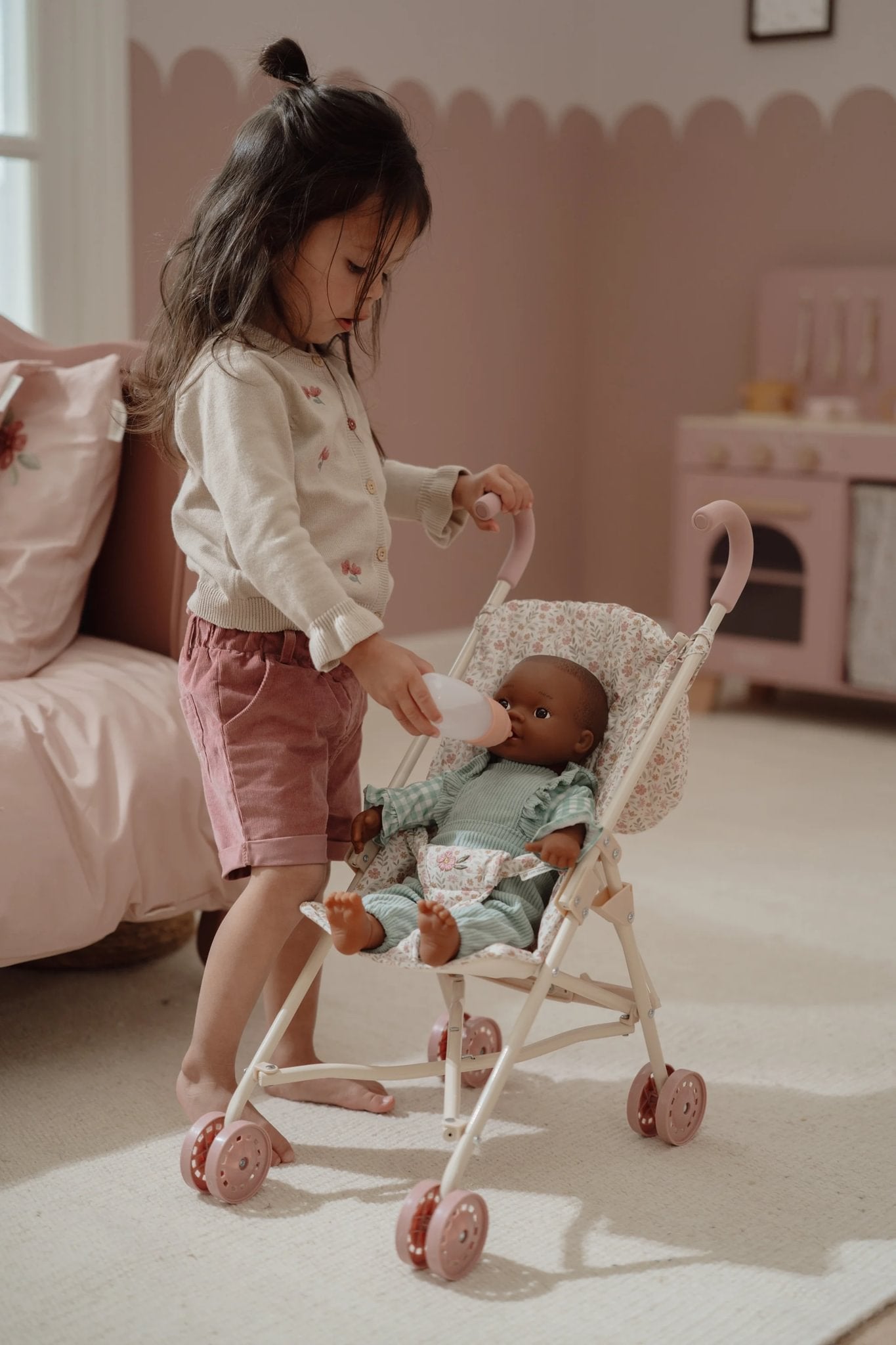 Carrinho de bonecas em Metal, Little Dutch