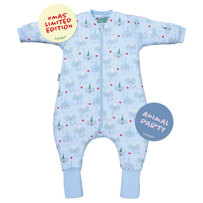 Saco de Dormir com mangas e meias antiderrapantes Animal Party TOG 2.5, Molis & Co