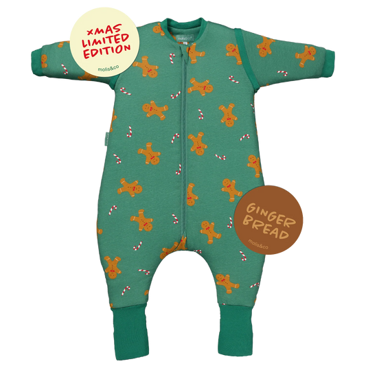 Saco de Dormir com mangas e meias antiderrapantes GingerBread TOG 2.5, Molis & Co