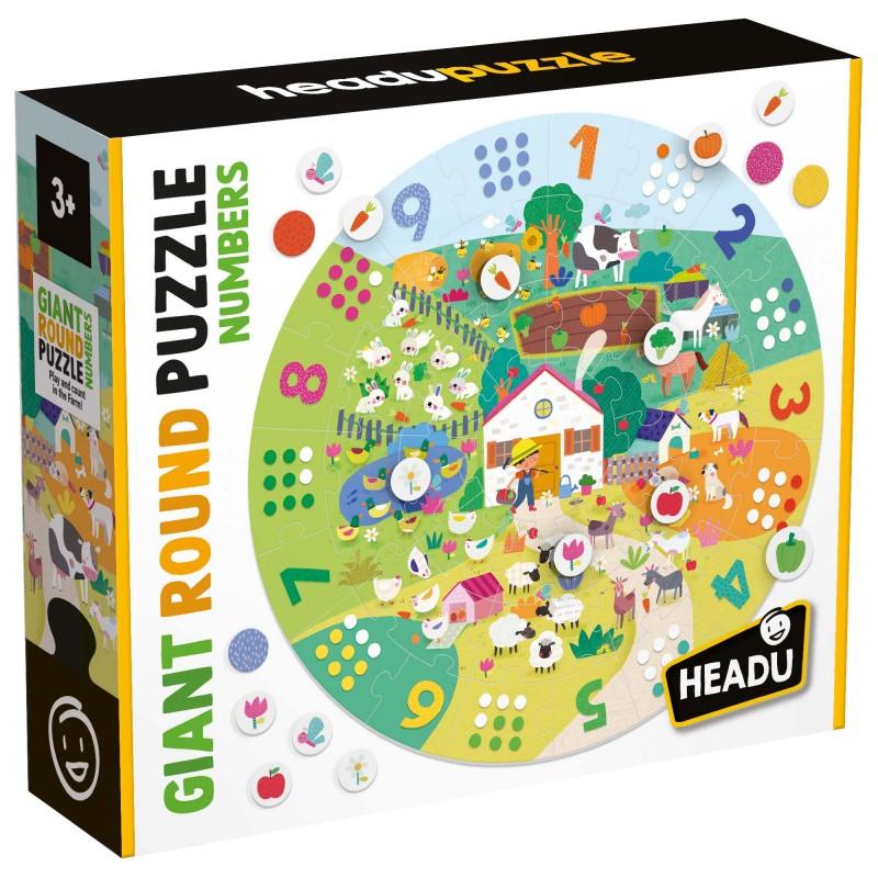 Puzzle gigante números e quantidades