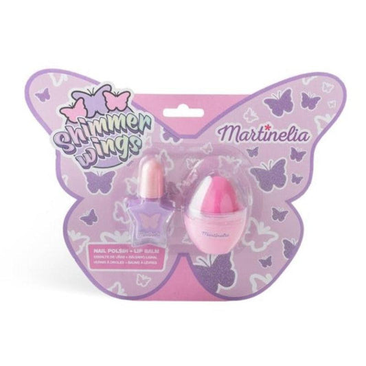 Kit verniz e lábios shimmer wings Martinelia