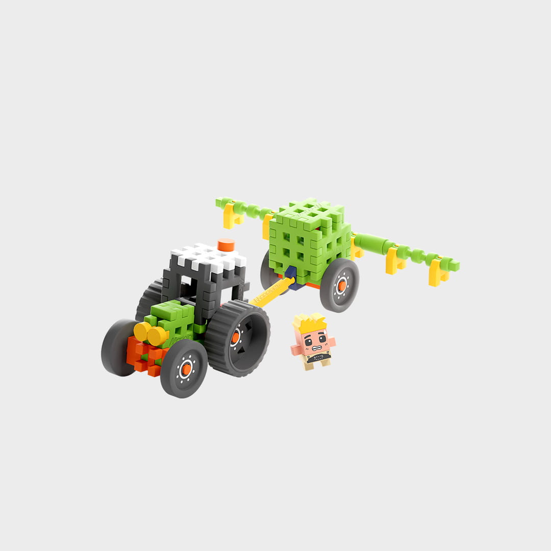 Marioinex Mini Waffle, Farmer Tractor with Sprayer