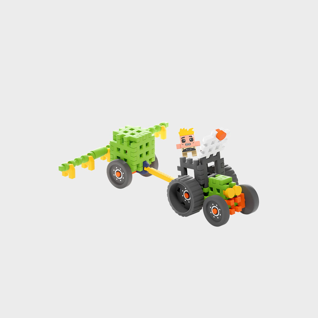 Marioinex Mini Waffle, Farmer Tractor with Sprayer