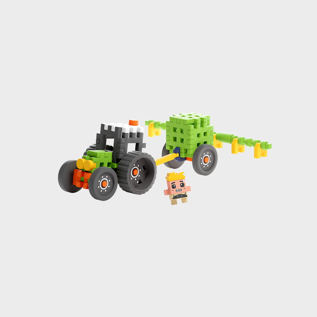 Marioinex Mini Waffle, Farmer Tractor with Sprayer