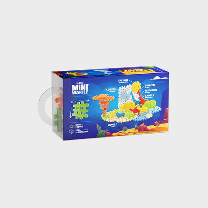  Marioinex Mini Waffle, Animals SAFARI 50 pcs 3+