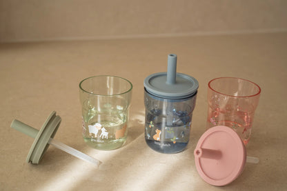 Little Dutch - Copo de Criança Mio com palhinha 250ml, Forest Friends