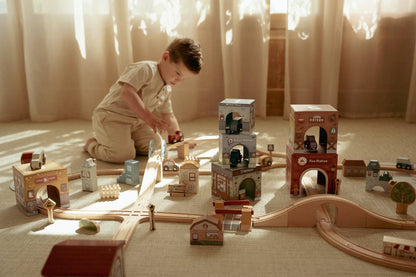 Cubos empilháveis com carros FSC, Little Dutch