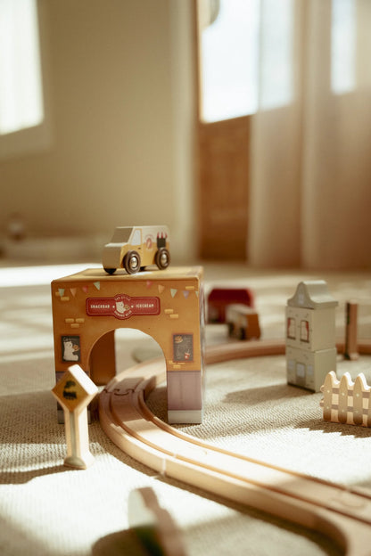 Cubos empilháveis com carros FSC, Little Dutch