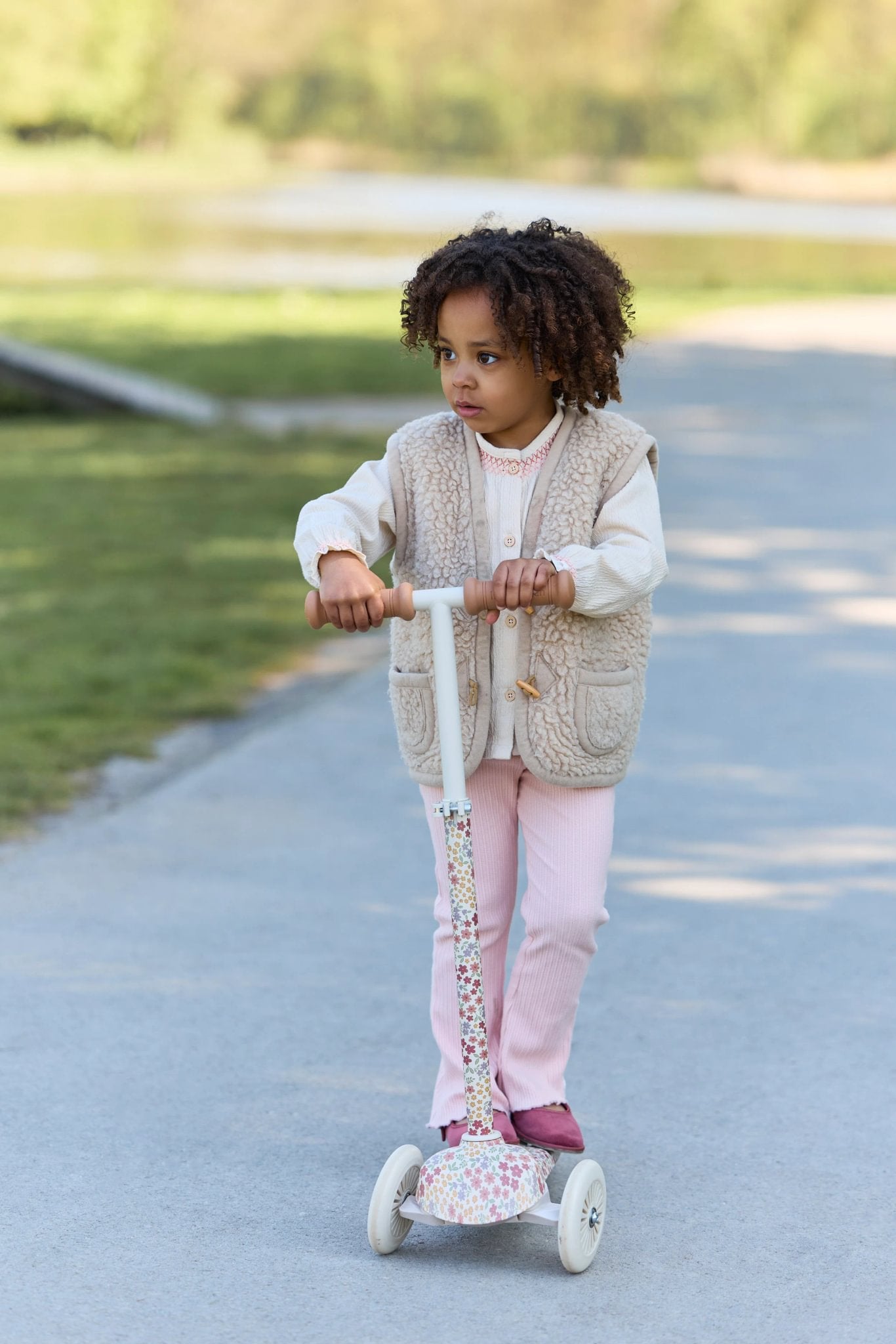 Trotinete 3 Rodas Sunny Flower Off-White