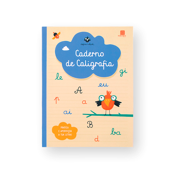 Caderno caligrafia Edicare