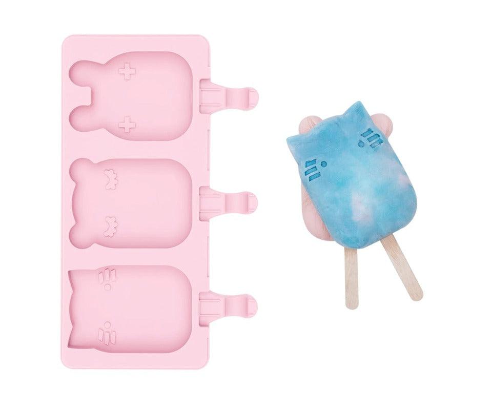 Molde de silicone para gelados rosa