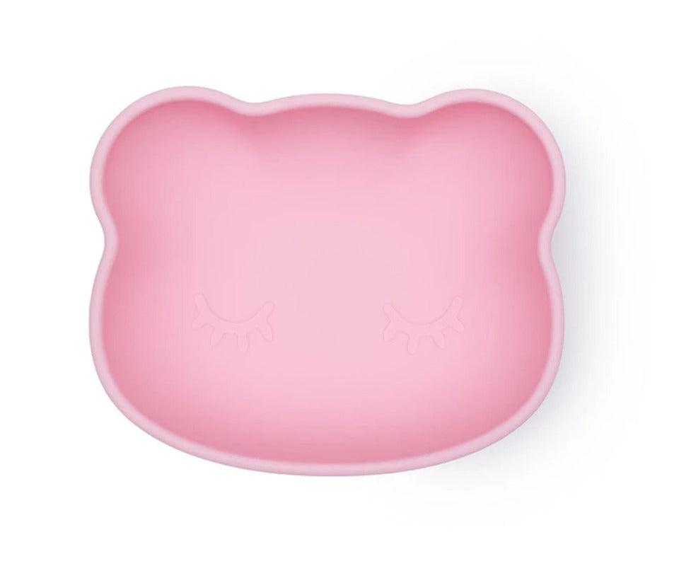 Tigela de silicone com ventosa rosa