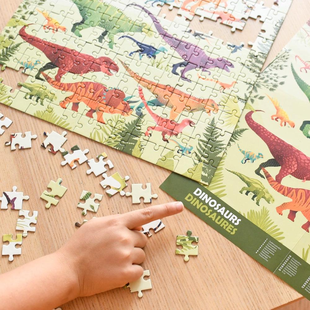 poppik puzzle 280 pieces dinosaure clemence dupont educatif poster 2